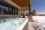 Private outdoor hot tub 